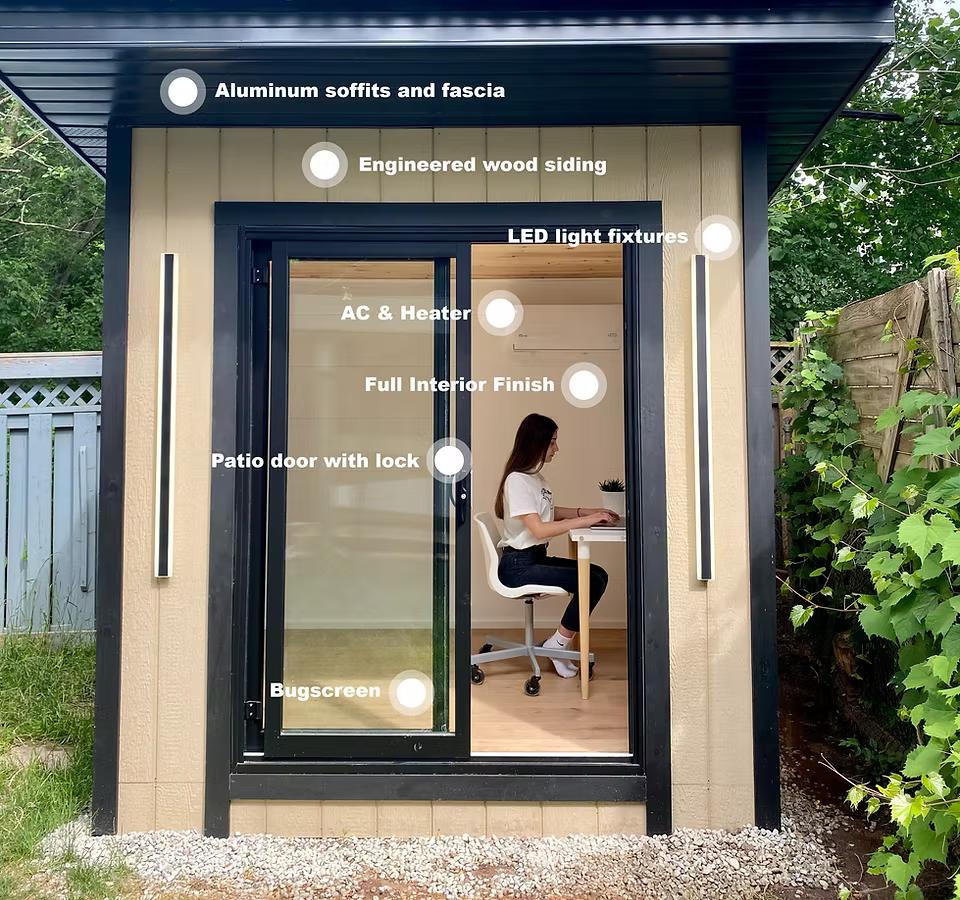 A backyard office in Toronto